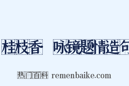 桂枝香·咏镜题情造句是什么意思的图片